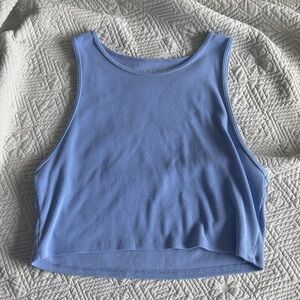 American Eagle XL Blue Cropped Tank